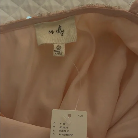 Anthropologie En Elly Sleeveless V-Neck Lace Sequin Slip Midi Dress - Picture 5 of 7